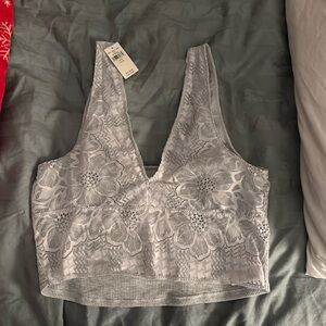 NWT grey Aerie bralette